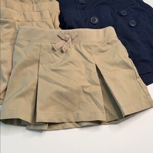 6 x Uniform Skorts | 2T | Blue & Beige